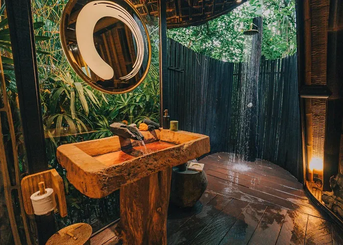 Hideout Eco Bamboo House Bali ヴィラ サイドメン
