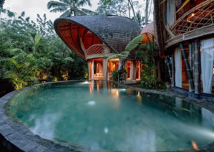 ヴィラ Hideout Eco Bamboo House Bali *