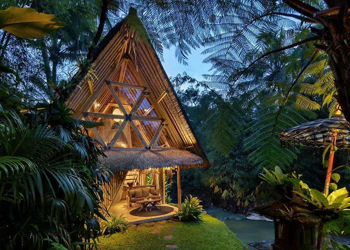 Hideout Eco Bamboo House Bali ヴィラ サイドメン