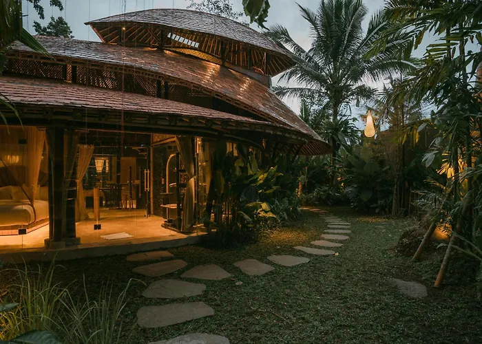 ヴィラ Hideout Eco Bamboo House Bali